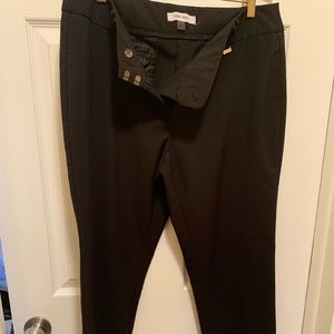 Nine West Dress Pant, Straight Leg, 12 Black